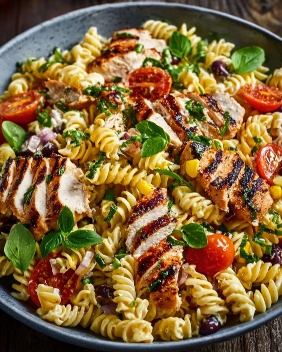 BBQ Hähnchen Pasta Salat – Lecker und proteinreich für alle