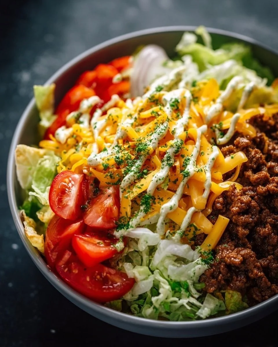 Big Mac Cheeseburger Salat Bowl: Der Burger-Klassiker neu erfunden