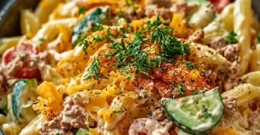 Big Mac Nudelsalat für Partys – schneller und köstlicher Salat für jeden Anlass.