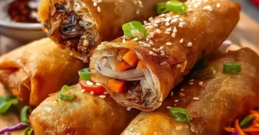 Knusprige Frühlingsrollen aus der Heißluftfritteuse, einfach zubereitet