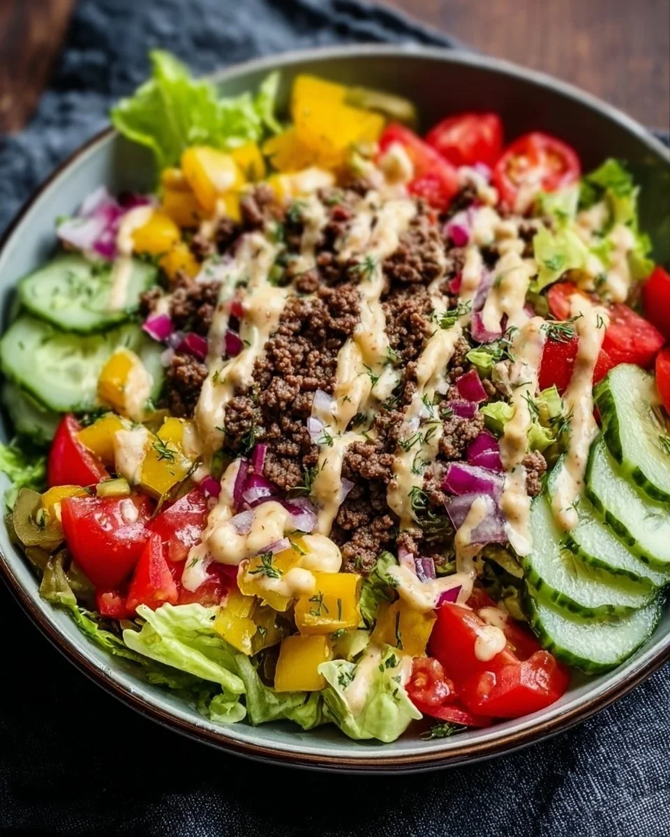 Der ultimative Low-Carb Big Mac Salat für Genießer