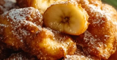 Gemütliche knusprige gebackene Bananen aus dem Airfryer