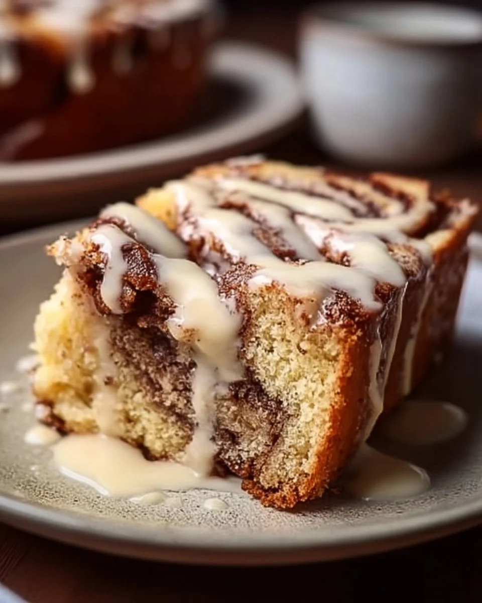 Einfacher Zimtkuchen mit Zimt und Zucker, frisch aus dem Ofen