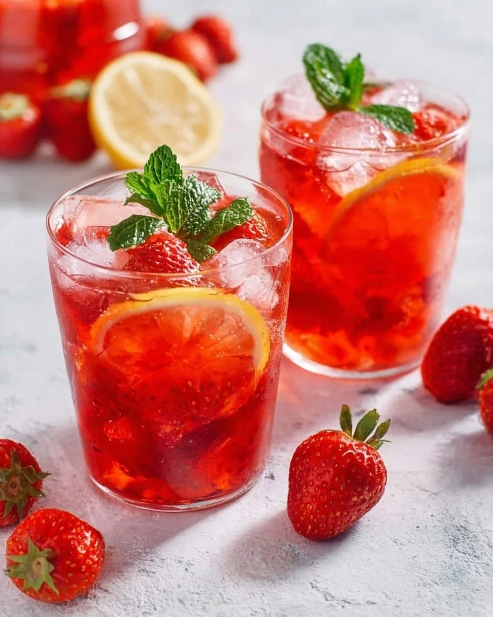 Erdbeer Limonade selber machen – fruchtig & erfrischend