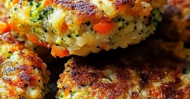 Gesunde Gemüsefrikadellen auf einem Teller serviert