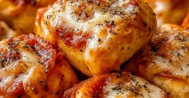 Knusprige Air-Fryer-Pizza-Rollen frisch zubereitet in der Küche
