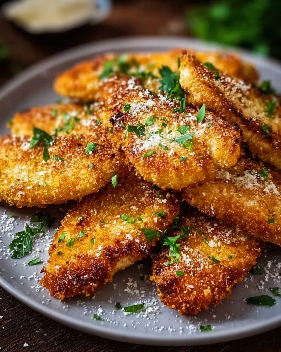 Knuspriges Parmesan Hähnchen im Airfryer Rezept