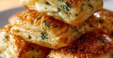 Kräuter-Käse-Blätterteig-Häppchen als appetitliche Vorspeise