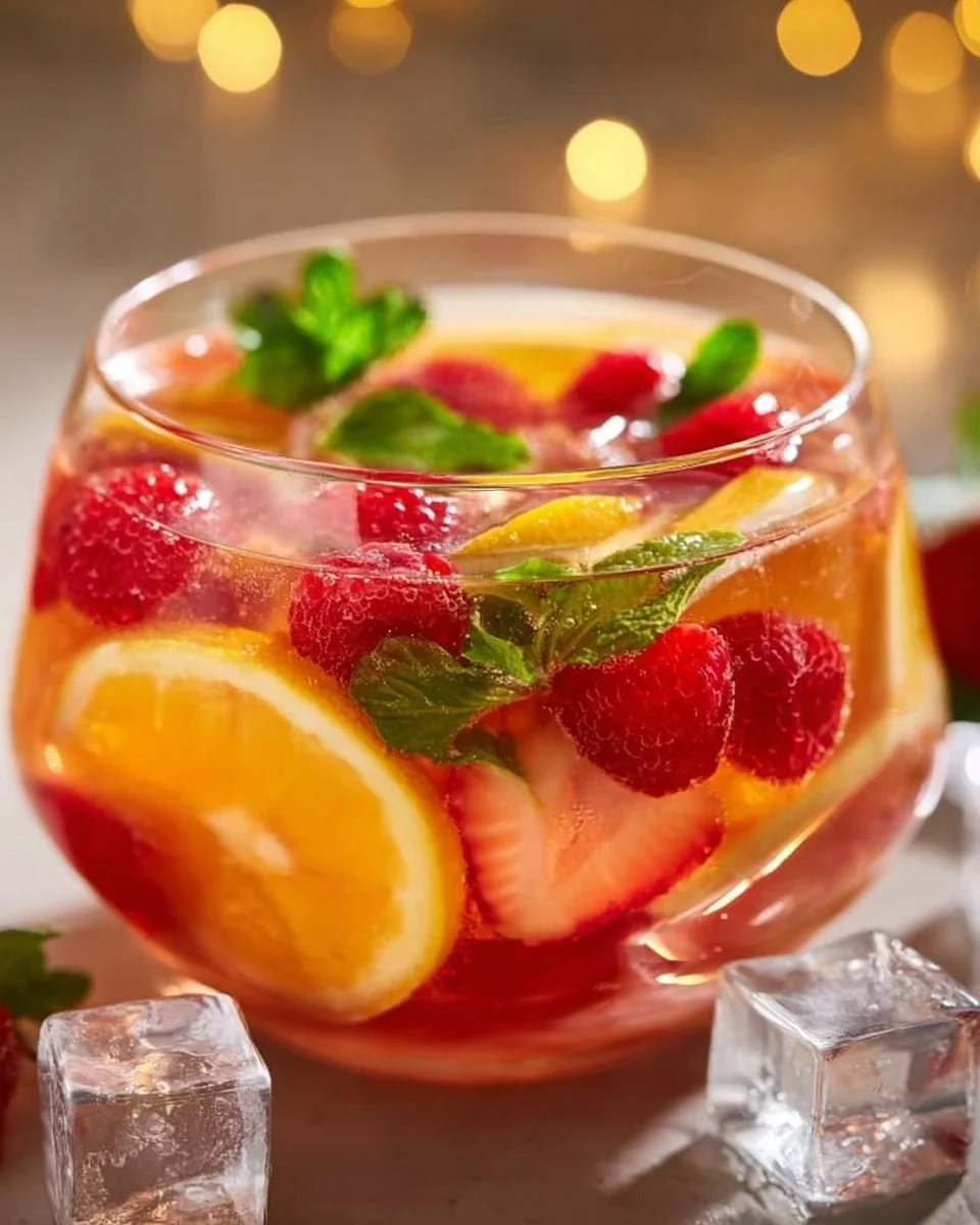 Leckere alkoholische Bowle
