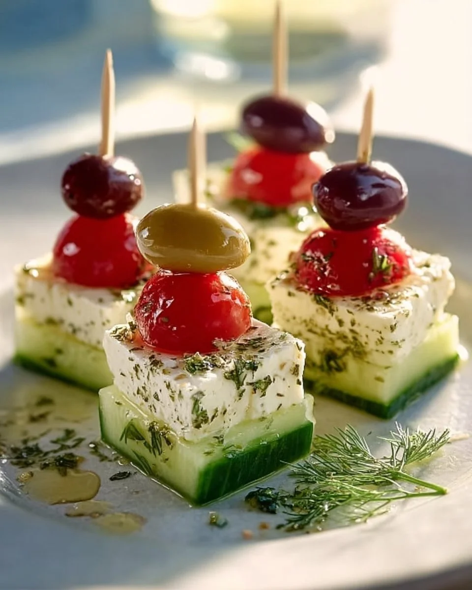 Leckere Feta Spieße mit Gurke – Einfaches Rezept für dich!