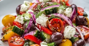 Leckerer mediterraner Salat ideal für den Grillabend.