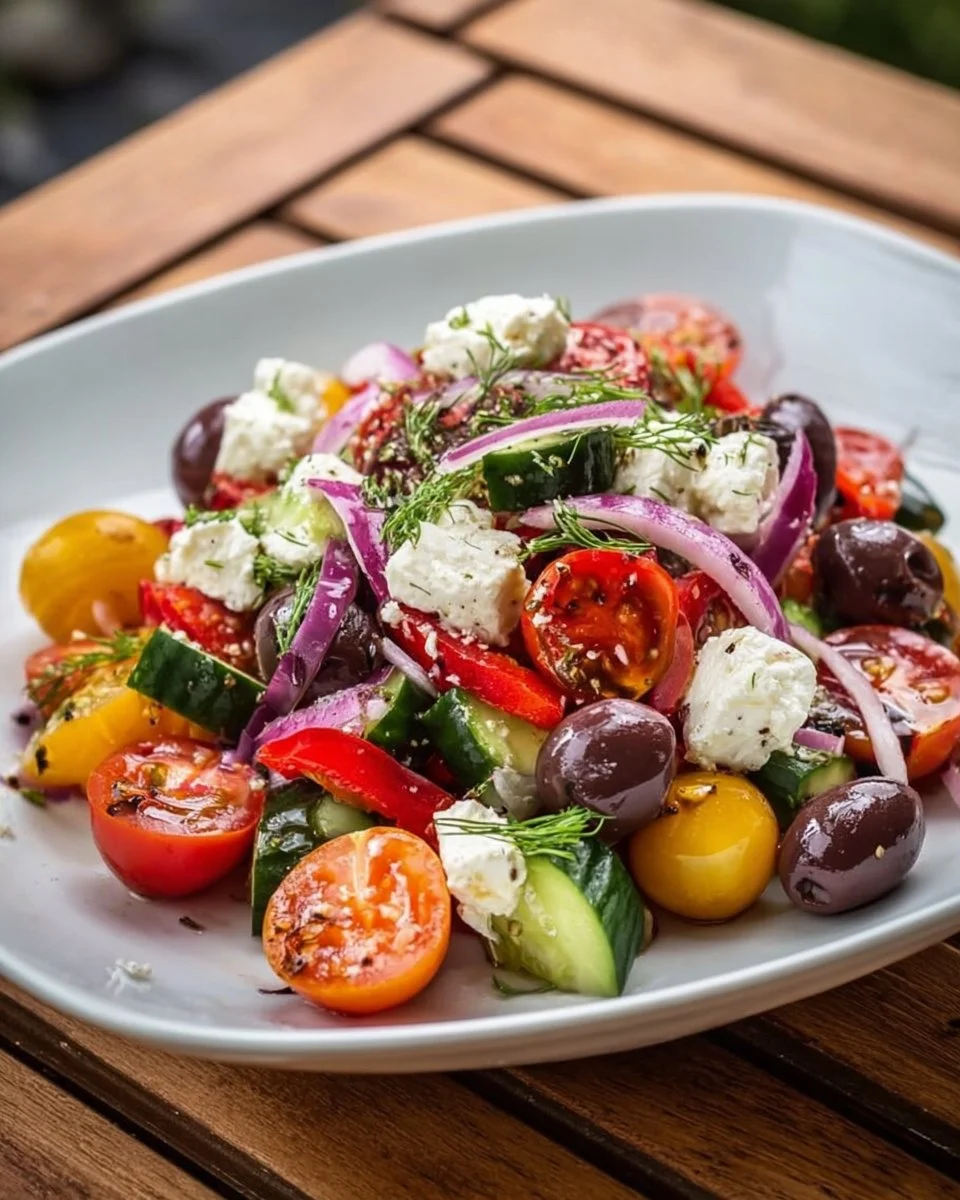 Leckerer mediterraner Salat ideal für den Grillabend.
