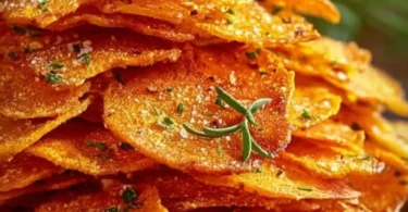 Leckere selbstgemachte Möhrenchips für gesunde Snacks