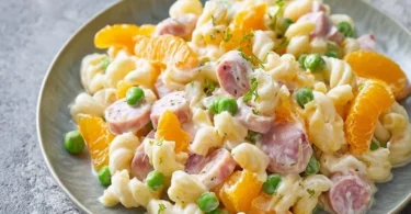 Nudelsalat mit Mandarinen als erfrischende Beilage