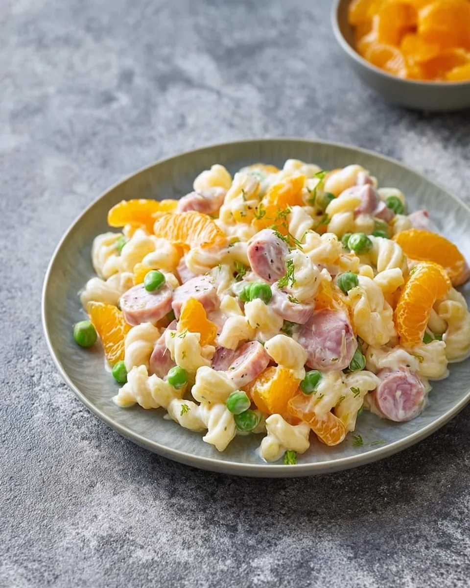 Nudelsalat mit Mandarinen als erfrischende Beilage