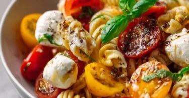 Nudelsalat mit Mozzarella und Kirsch-Extracttomaten nach Tim Mälzer