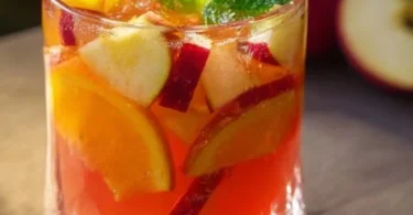 Elegante Sex-on-the-Beach-Schale mit erfrischendem Cocktail