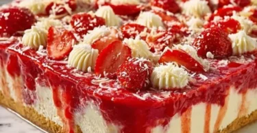 Spaghettieis-Blechkuchen in einer Tasse serviert, köstliches Dessert Rezept