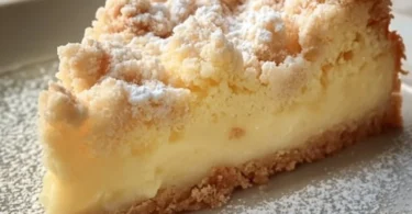 Leckerer Vanillepudding Streuselkuchen vom Blech mit Streuseln