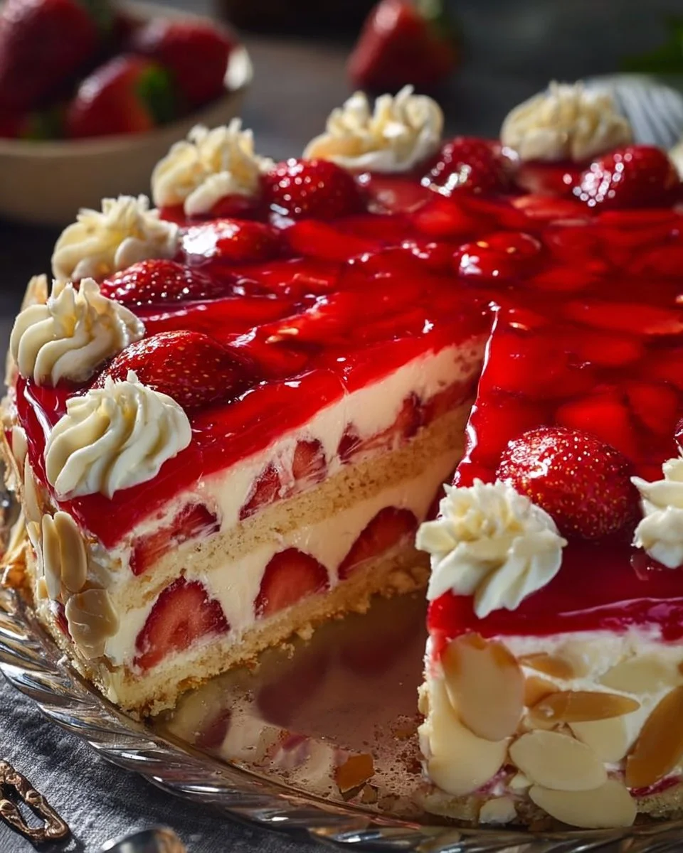 Ein verlockender Erdbeerkuchen nach dem weltbesten Rezept