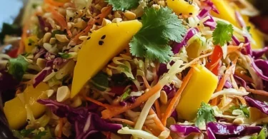 Asiatischer Spitzkohl-Mango-Salat mit frischen Zutaten