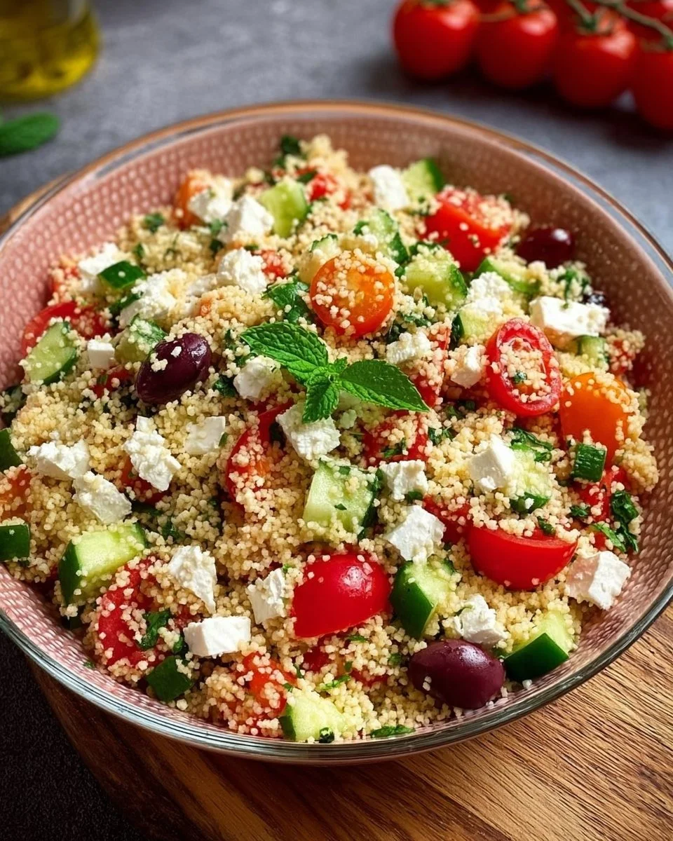 Couscous-Salat mit Feta