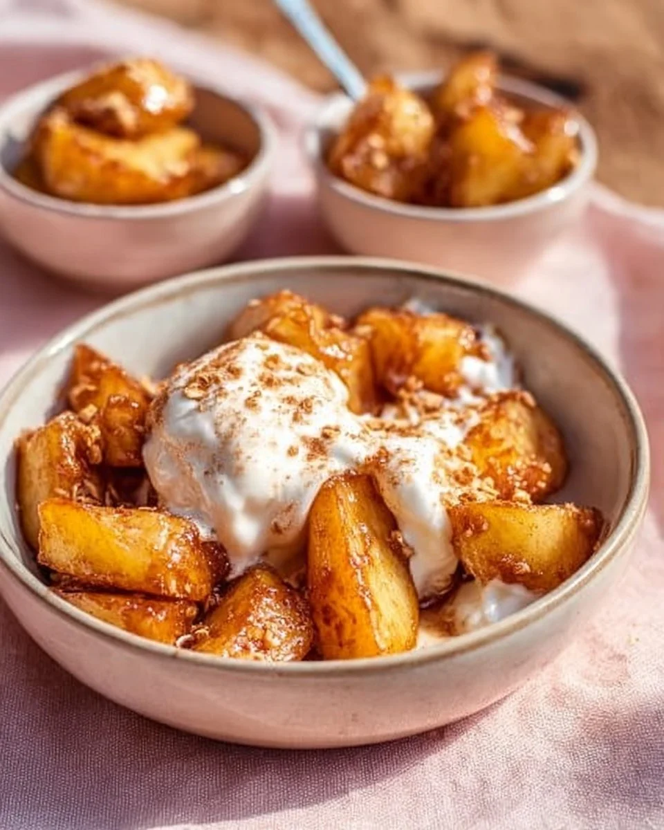 Gebackene Äpfel aus der Heißluftfritteuse