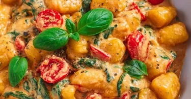 Gnocchi-Pfanne mit Gemüse und aromatischen Kräutern zubereiten