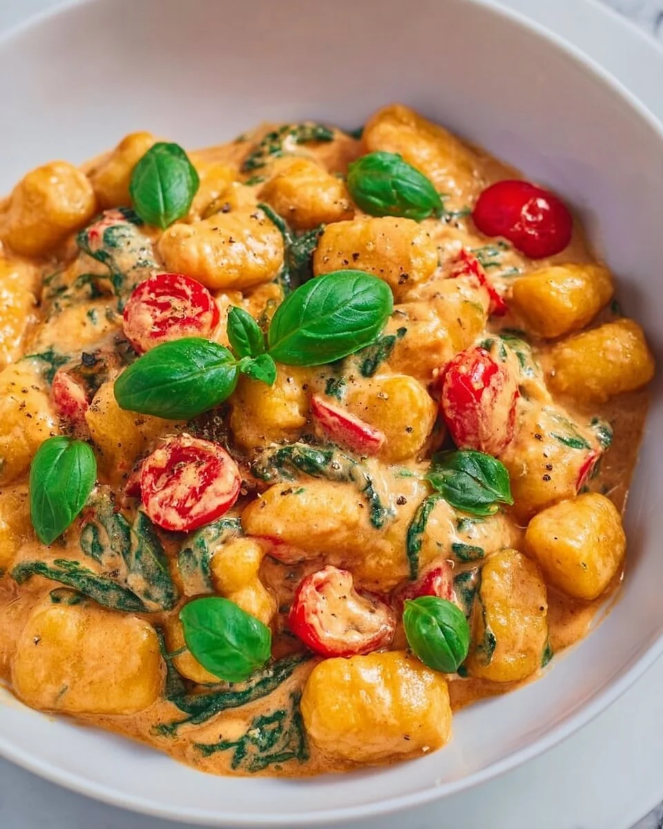 Gnocchi-Pfanne mit Gemüse und aromatischen Kräutern zubereiten