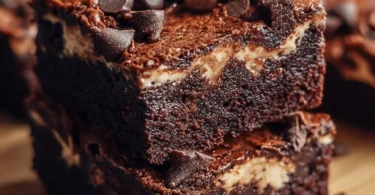 Hüttenkäse Protein Brownies perfekt für einen gesunden Snack