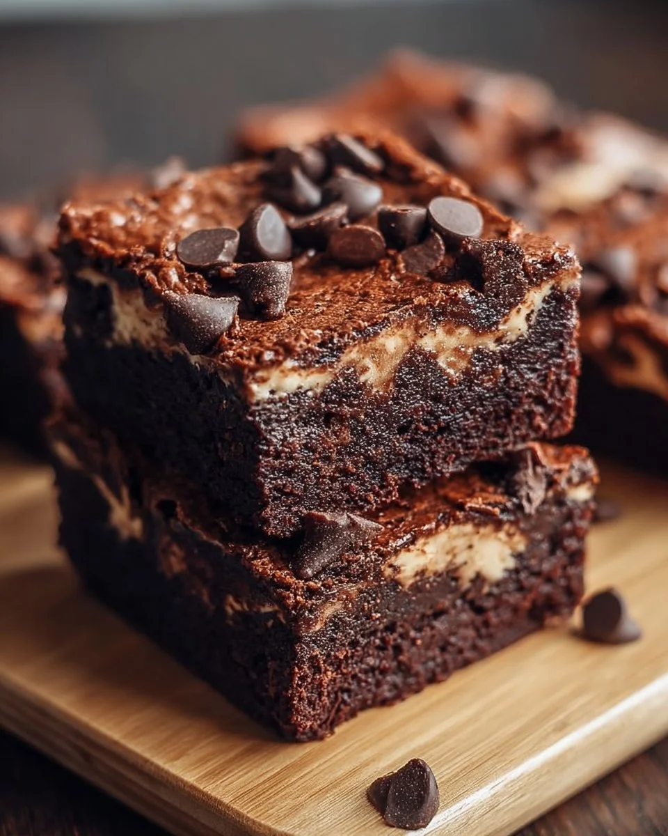 Hüttenkäse Protein Brownies perfekt für einen gesunden Snack