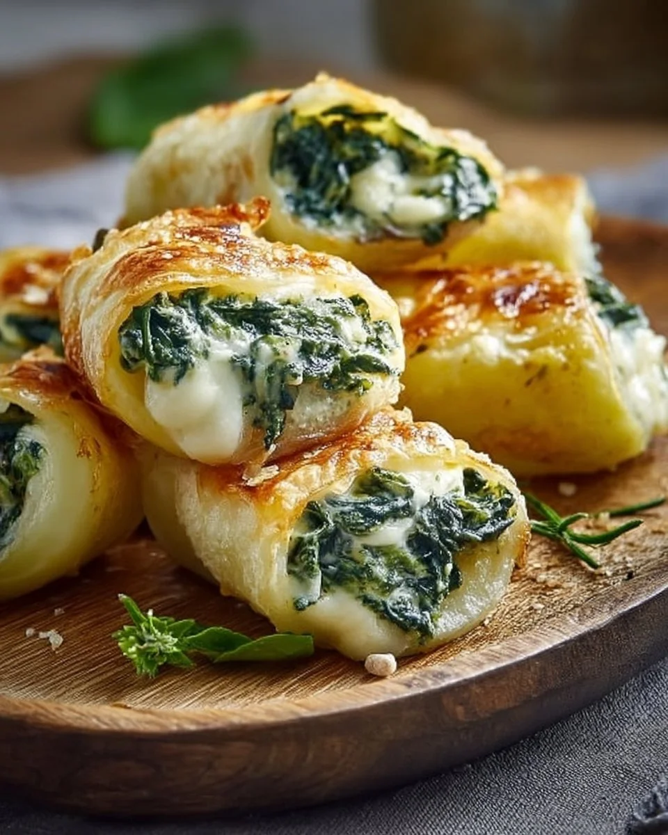 Kartoffeltaschen mit Spinat-Frischkäse