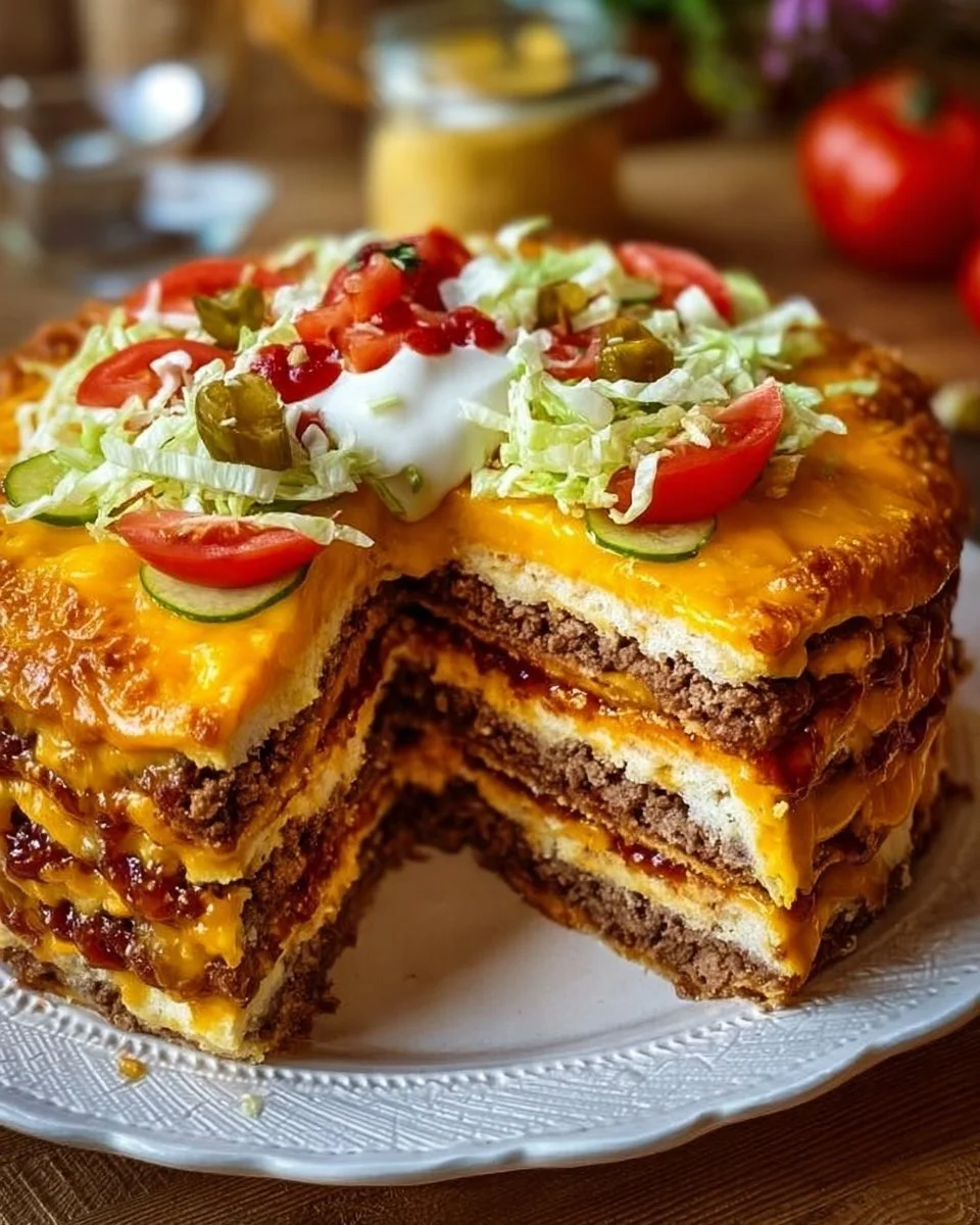 Käseburger-Torte