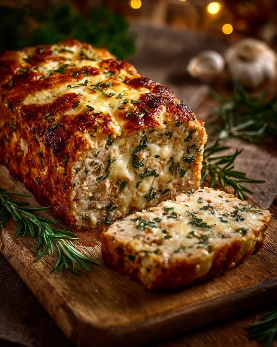Knoblauch Parmesan Hähnchen Hackbraten