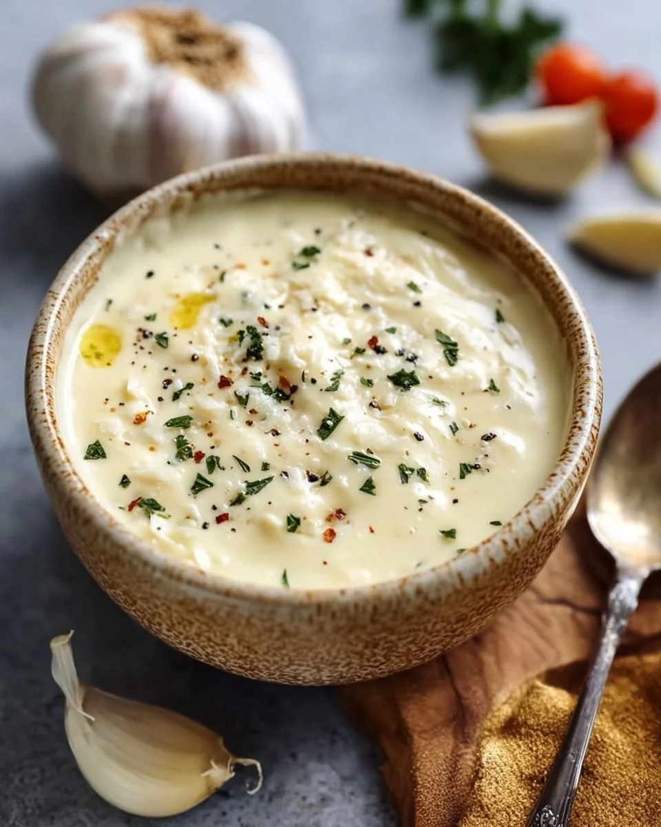 Knoblauch Parmesan Sauce