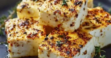 Deliziöser Feta, zubereitet im Airfryer für einen gesunden Snack