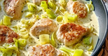 Leckeres Low Carb Hähnchen Gericht auf einem Teller.