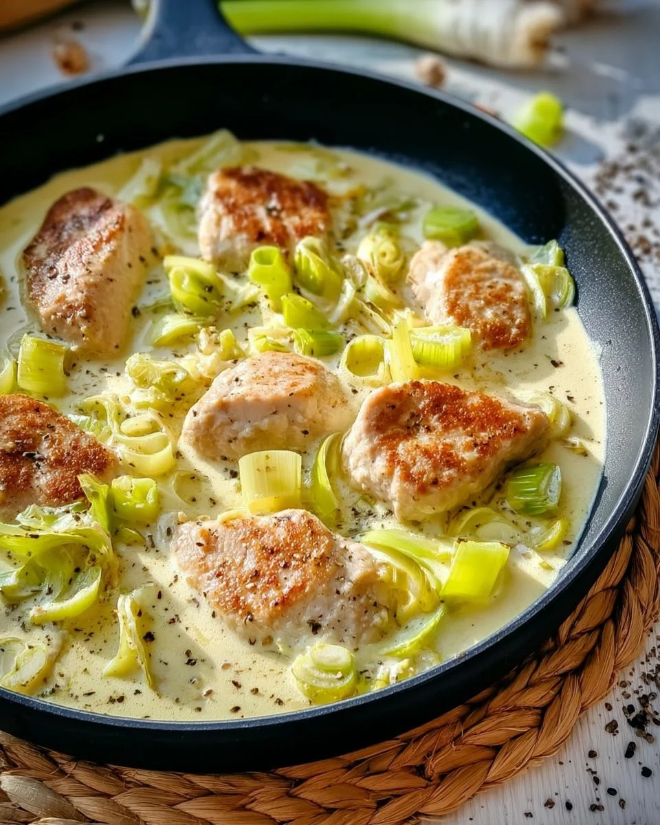 Leckeres Low Carb Hähnchen Gericht auf einem Teller.