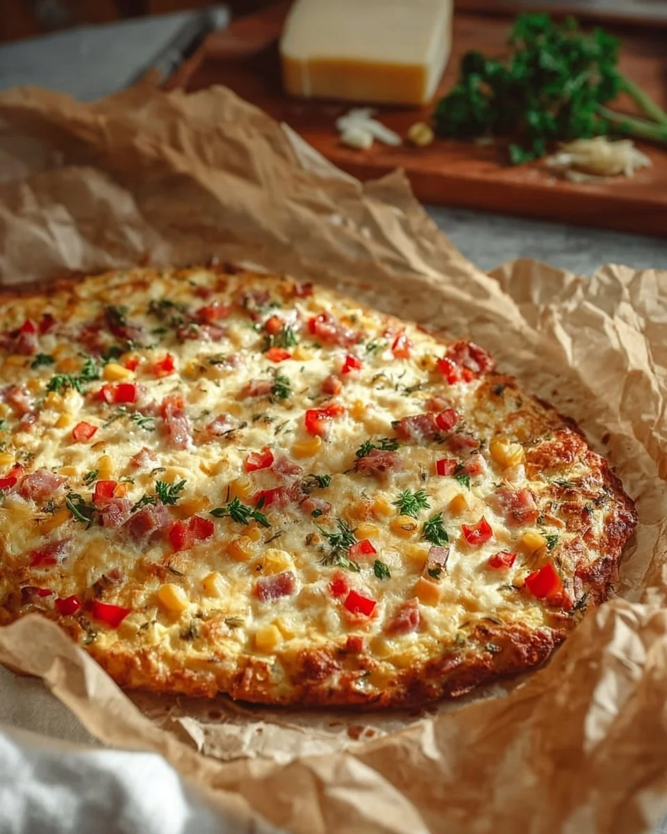 Leckere Schüttelpizza auf einem Teller serviert mit frischen Zutaten.