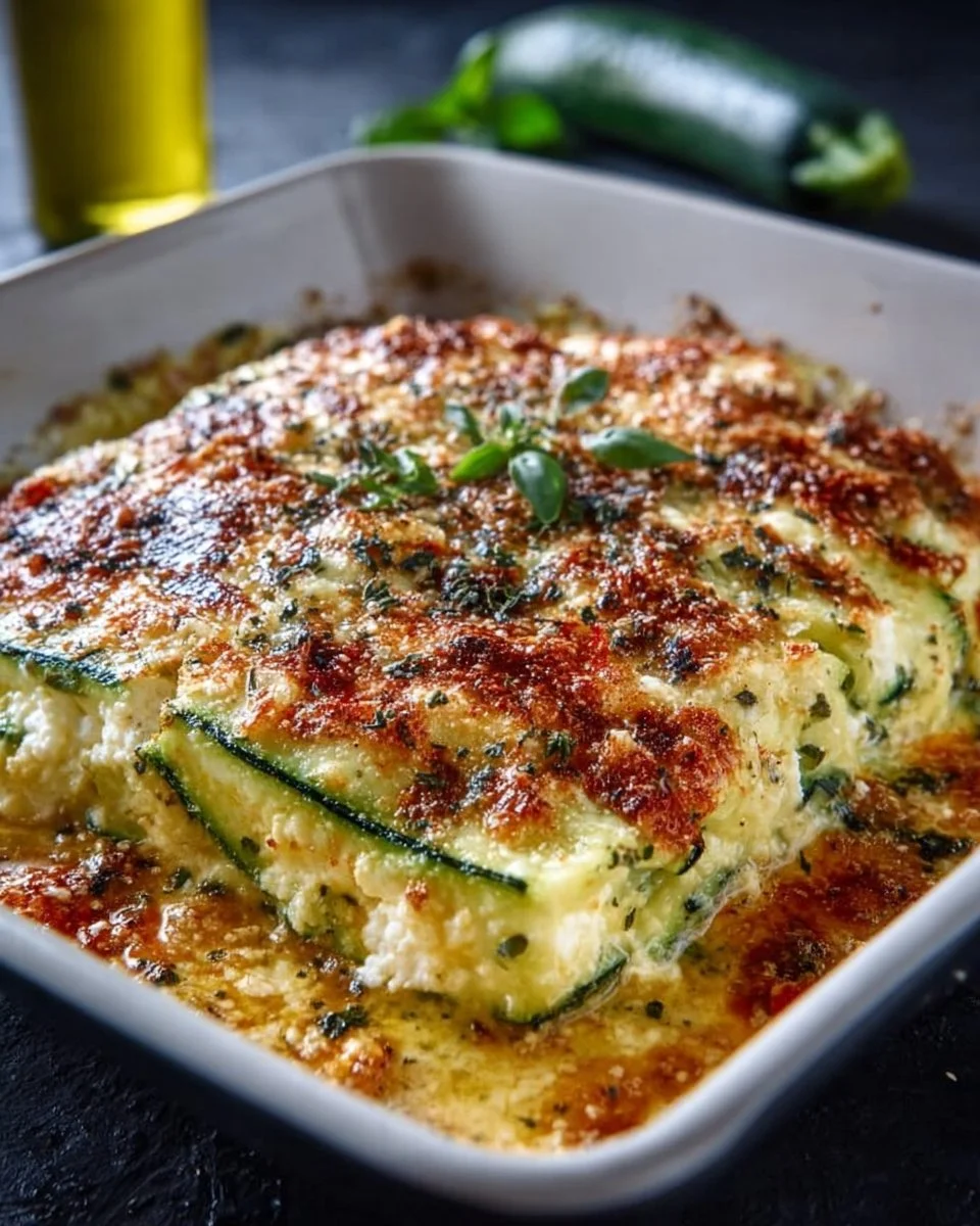 Leckere Zucchini-Cottage-Cheese-Casserole aus frischen Zutaten